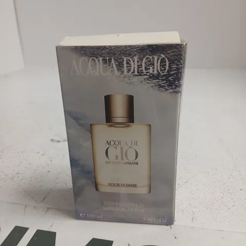 GIORGIO ARMANI "ACQUA DI GIO" EAU DE TOILETTE POUR HOMME SPRAY 100ML