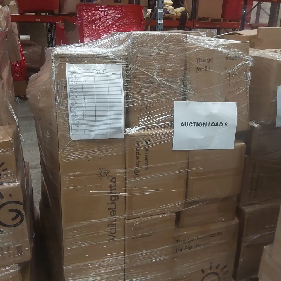 PALLET CONTAINING A VERY LARGE QUANTITY OF ASSORTED DESIGNER LIGHTING PRODUCTS