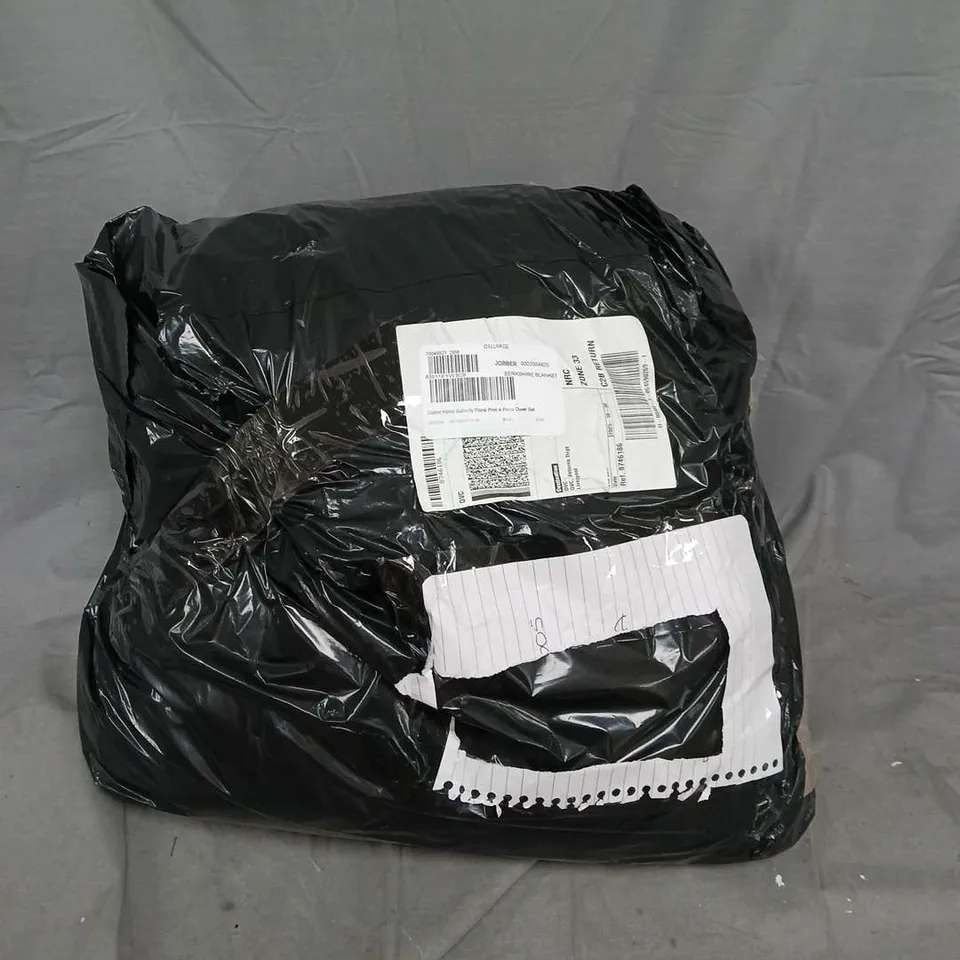 COZEE HOME BUTTERFLY FLORAL PRINT 4 PIECE DUVET SET 