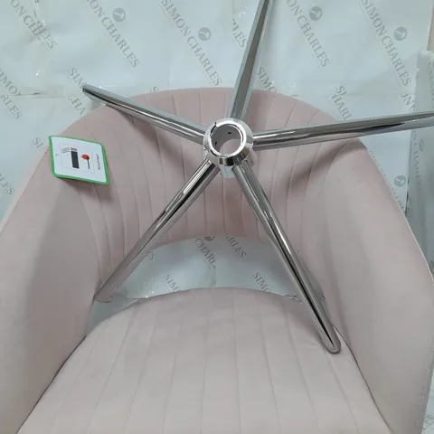 BOXED SOLAR OFFICE CHAIR PINK - COLLECTION ONLY 