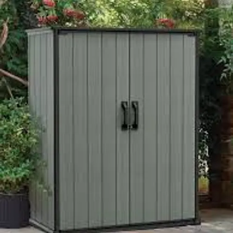 BOXED KETER DARWIN TALL STORAGE UNIT (1 BOX)