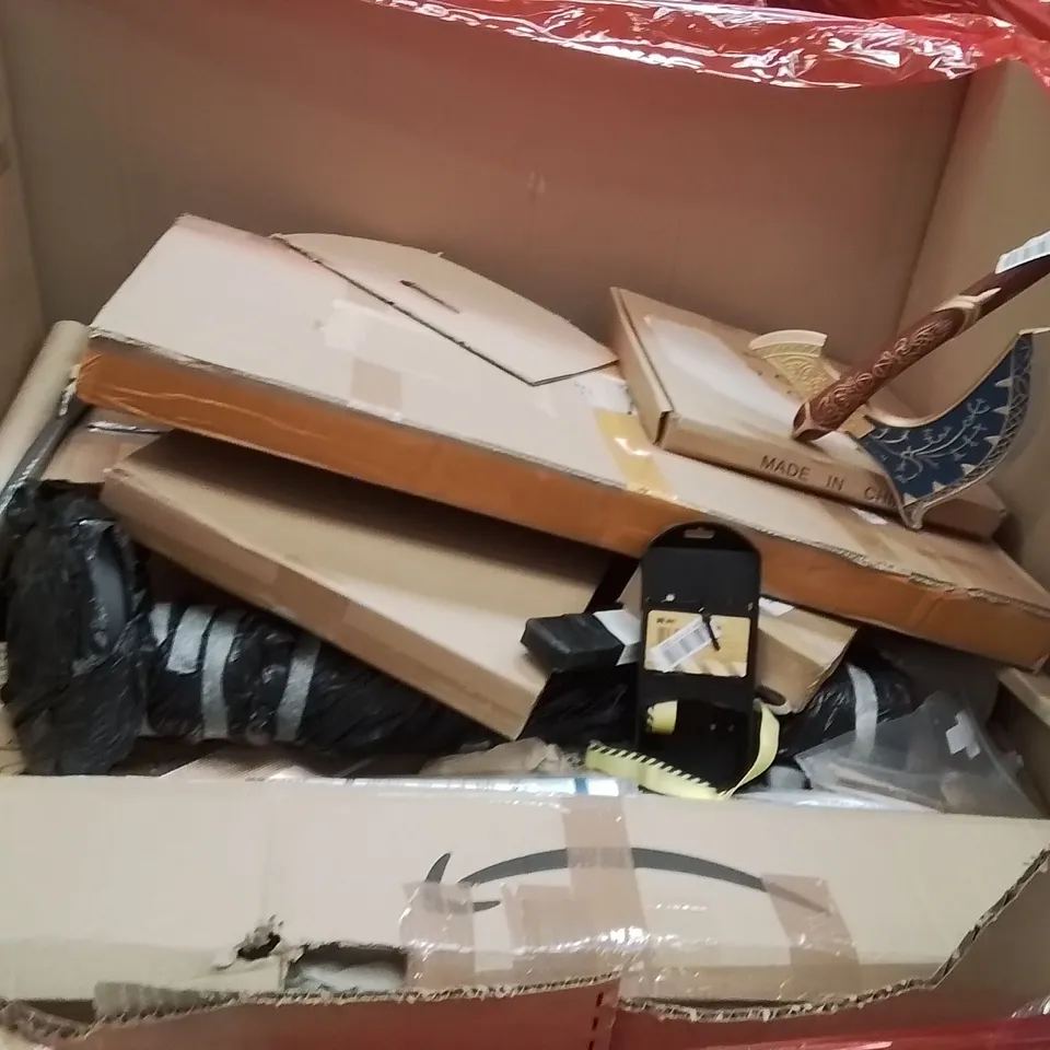 PALLET OF ASSORTED HOUSEHOLD GOODS AND PRODUCTS TO INCLUDE;LED MIRROR LIGHT,FLAT BRIDGE,RESISTANCE BANDS