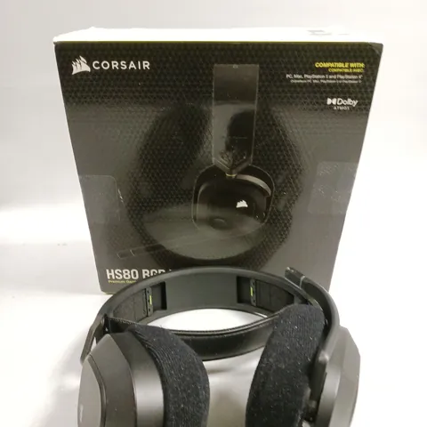 BOXED CORSAIR HS80 RGB WIRELESS GAMING HEADSET 