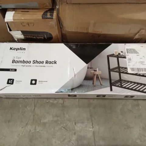 KEPLIN  3 TIER BAMBOO SHOE RACK