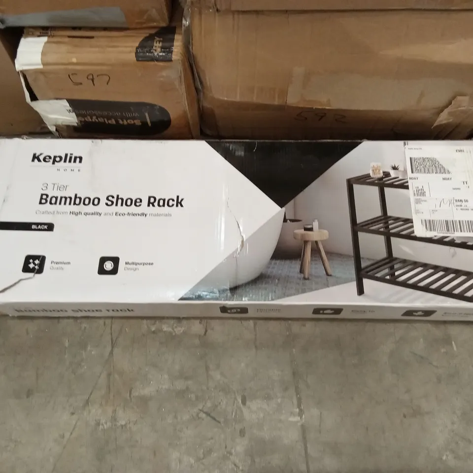 KEPLIN  3 TIER BAMBOO SHOE RACK