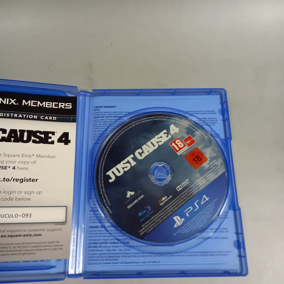 JUST CAUSE 4 PLAYSTATION 4 GAME