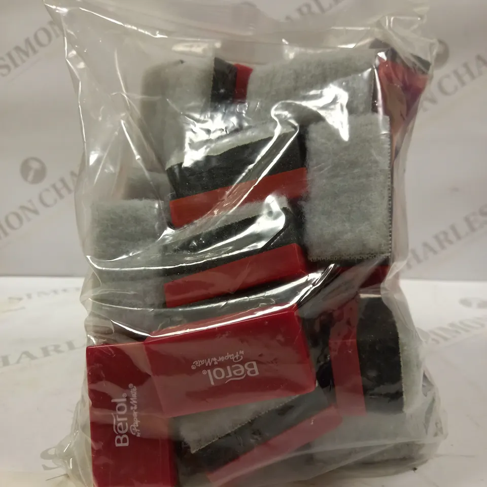 BOX OF ASSORTED HOUSEHOLD ITEMS APPROXMATLEY 10 PC TO INCLUDE HAMMOND  MULIPURPOSE GPABS ENCLOSURES, LARGE PAINT & INKING PADS, BEROL DRYWIPE ERASERS