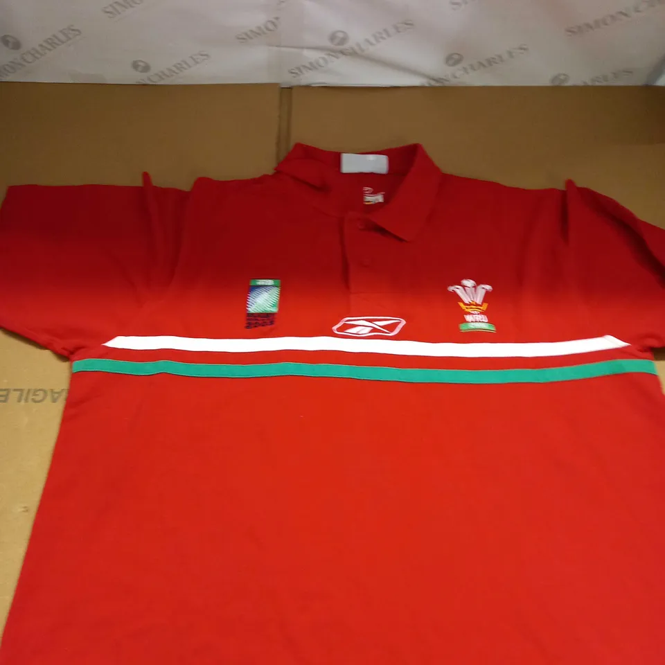 WALES RUGY WORLD CUP POLO SHIRT SIZE 46/48