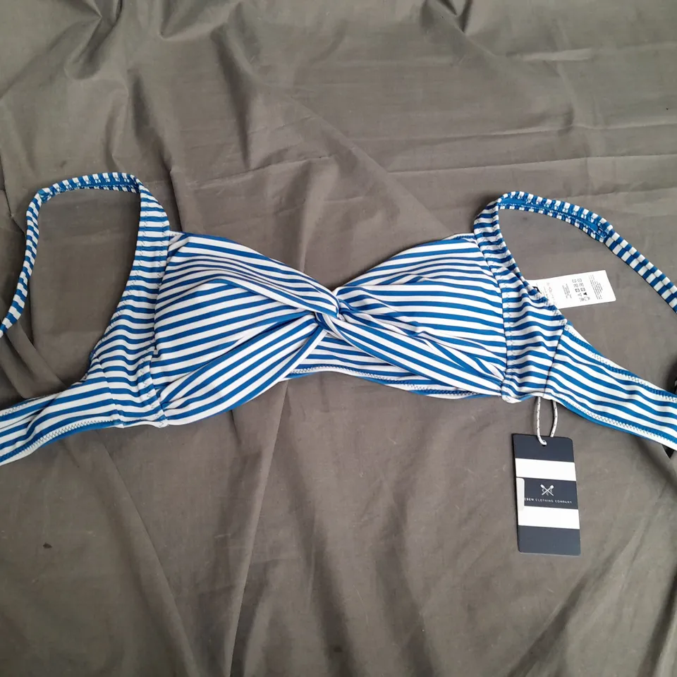 CREW CLOTHING BLUE TWIST BIKINI - 14