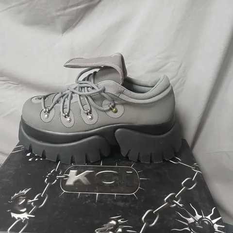 KOI DANGUARD MEN’S XTRA PLATFORM TRAINERS – SHADOW, UK9 (BLACK) 