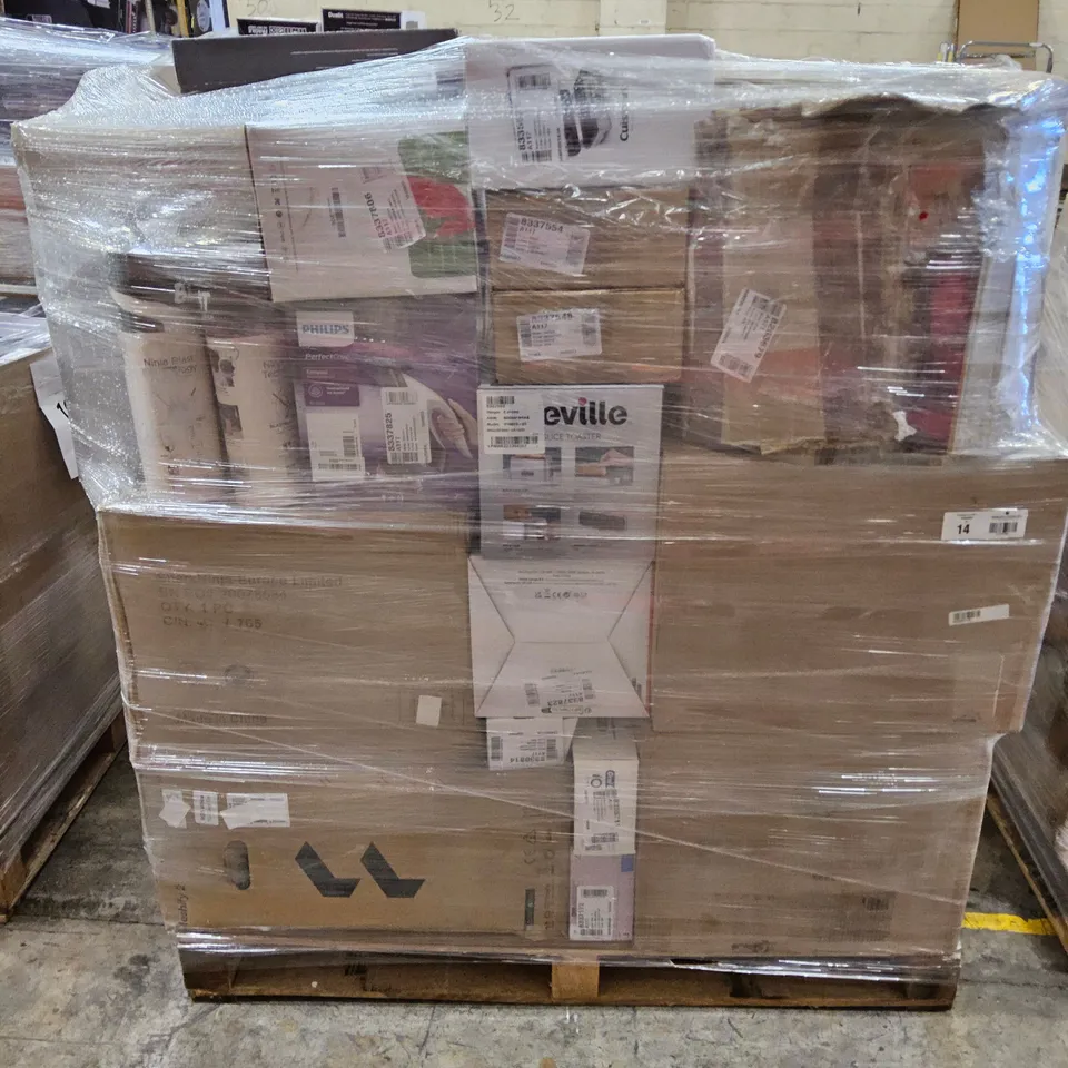 PALLET OF APPROXIMATELY 54 UNPROCESSED RAW RETURN HOUSEHOLD AND ELECTRICAL GOODS TO INCLUDE;