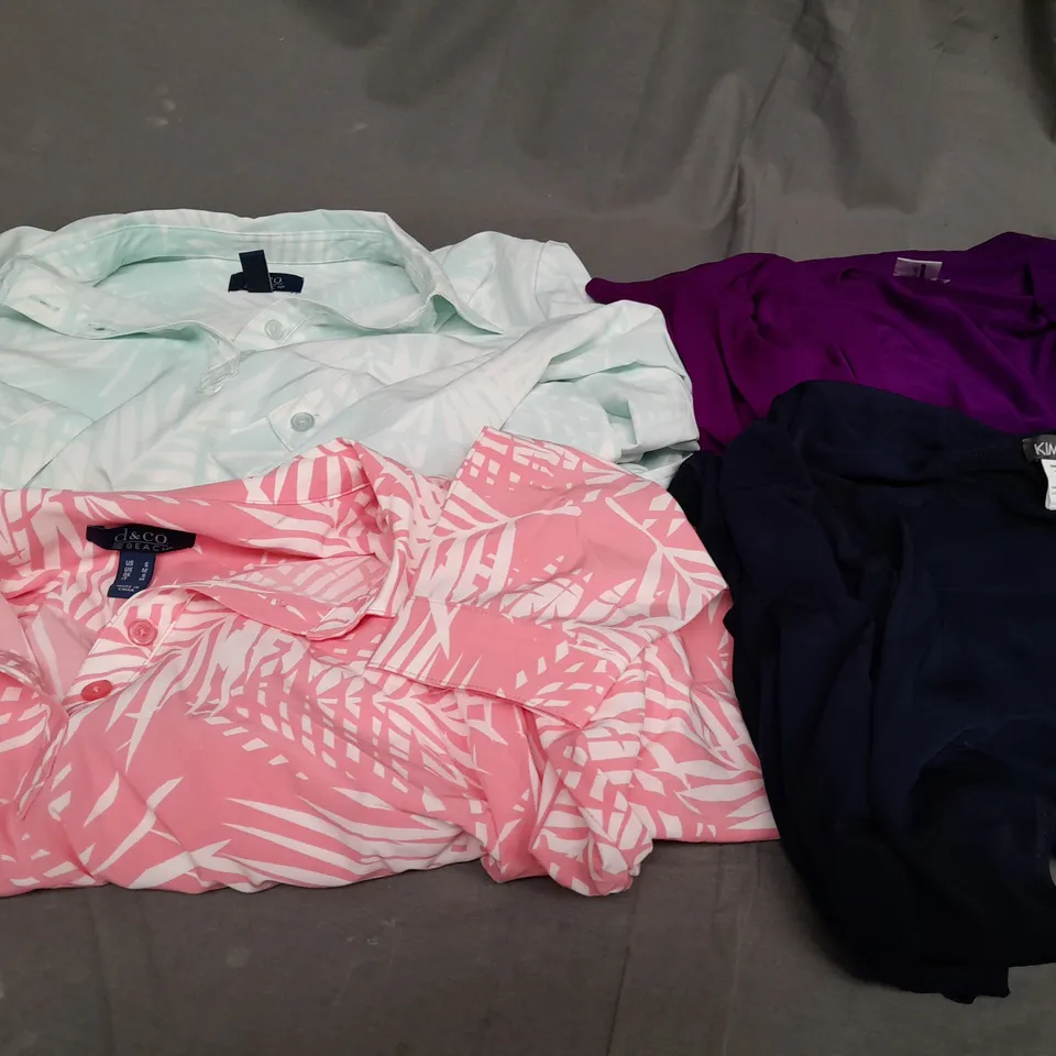 BOX OF APPROX 8 ASSORTED CLOTHING ITEMS TO INCLUDE - CARDIGAN , SHIRT 