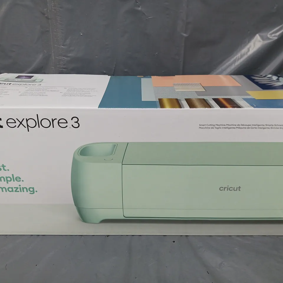 BOXED CRICUT EXPLORE 3 DIY DIGITAL CUTTING & PRINTING MACHINE