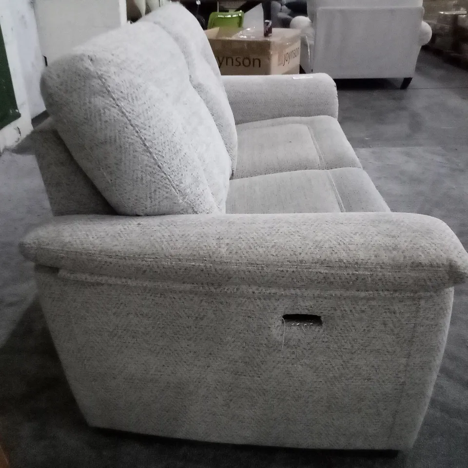 QUALITY DESIGNER 3 SEATER ELECTRIC RECLINER SOFA (2PCS) - BEIGE FABRIC