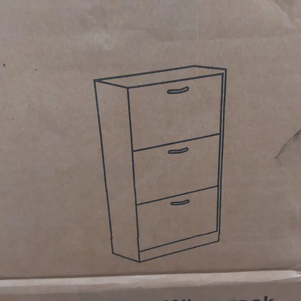 BOXED 24 PAIR SHOE STORAGE - DARK BROWN (1 BOX)