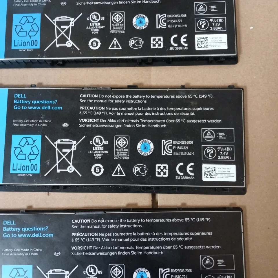DELL LAPTOP BATTERY 30WH LI-ION 7.4V TYPE FWRM8 – PACK OF 3
