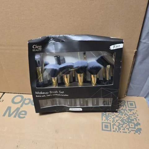 CIEN BEAUTTY 14 PIECE MAKE UP BRUSH SET BOXED