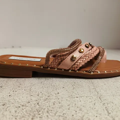 BOXED PAIR OF LEMONADE SANDALS IN PINK W. JEWEL DETAIL SIZE EU 38