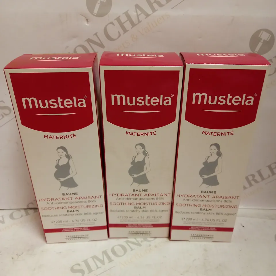 3 X 300ML MUSTELA MATERNITE SOOTHING MOISTURISING BALM 