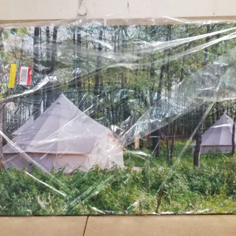 GLAMPING BELL TENTS BY BIGANDT - WRAPPED CANVAS PRINT