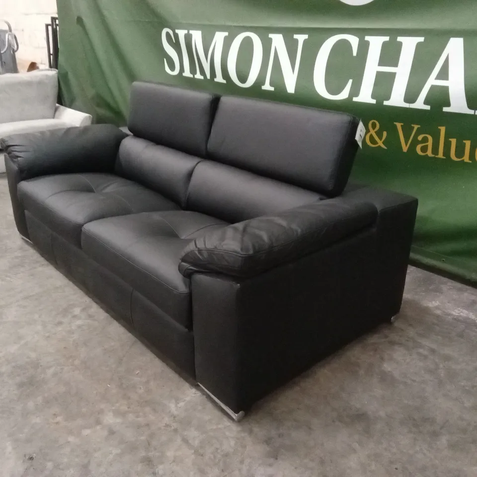 BRADY 100% PREMIUM LEATHER 3 SEATER SOFA RRP £1149