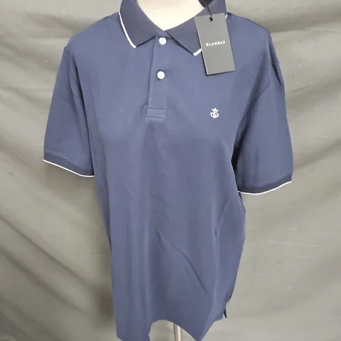 BLAKELY POLO SHIRT IN NAVY SIZE XL