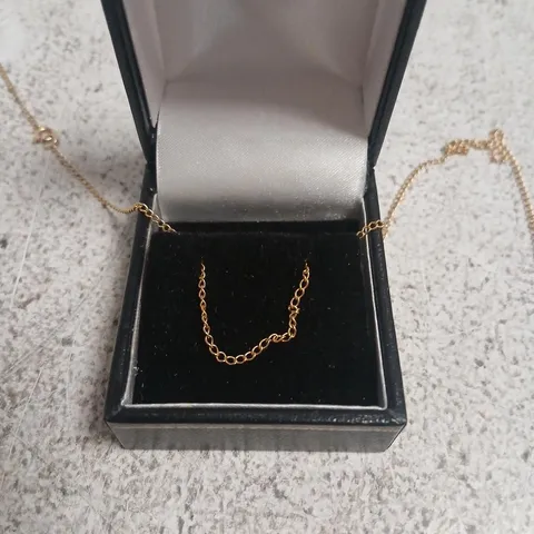 OUTLET GOLD 9CT ITALIAN GOLD DIAMOND CUT CABLE NECKLACE 0.98G