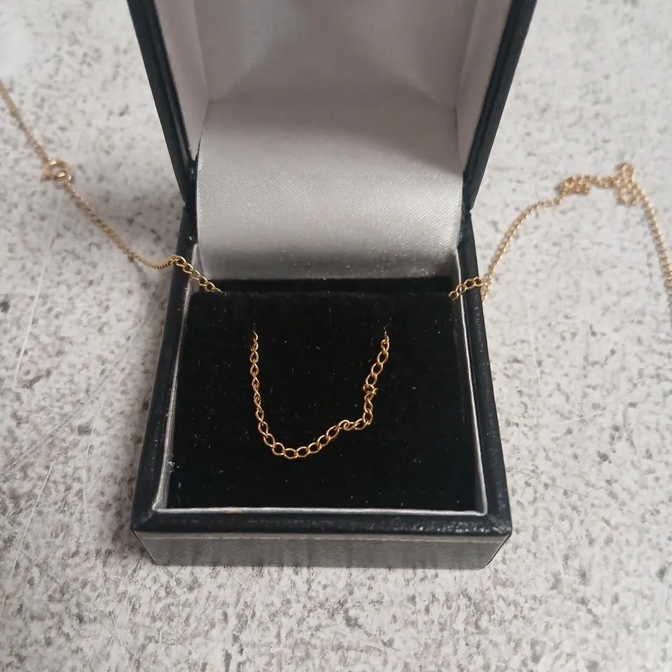 OUTLET GOLD 9CT ITALIAN GOLD DIAMOND CUT CABLE NECKLACE 0.98G