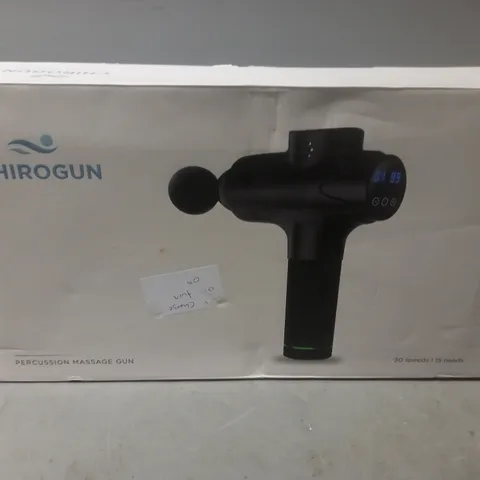 BOXED CHIROGUN PERCUSSION MASSAGE GUN