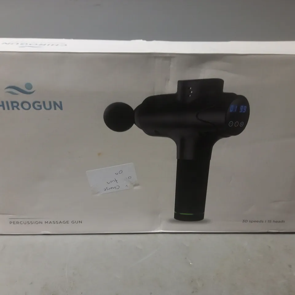 BOXED CHIROGUN PERCUSSION MASSAGE GUN