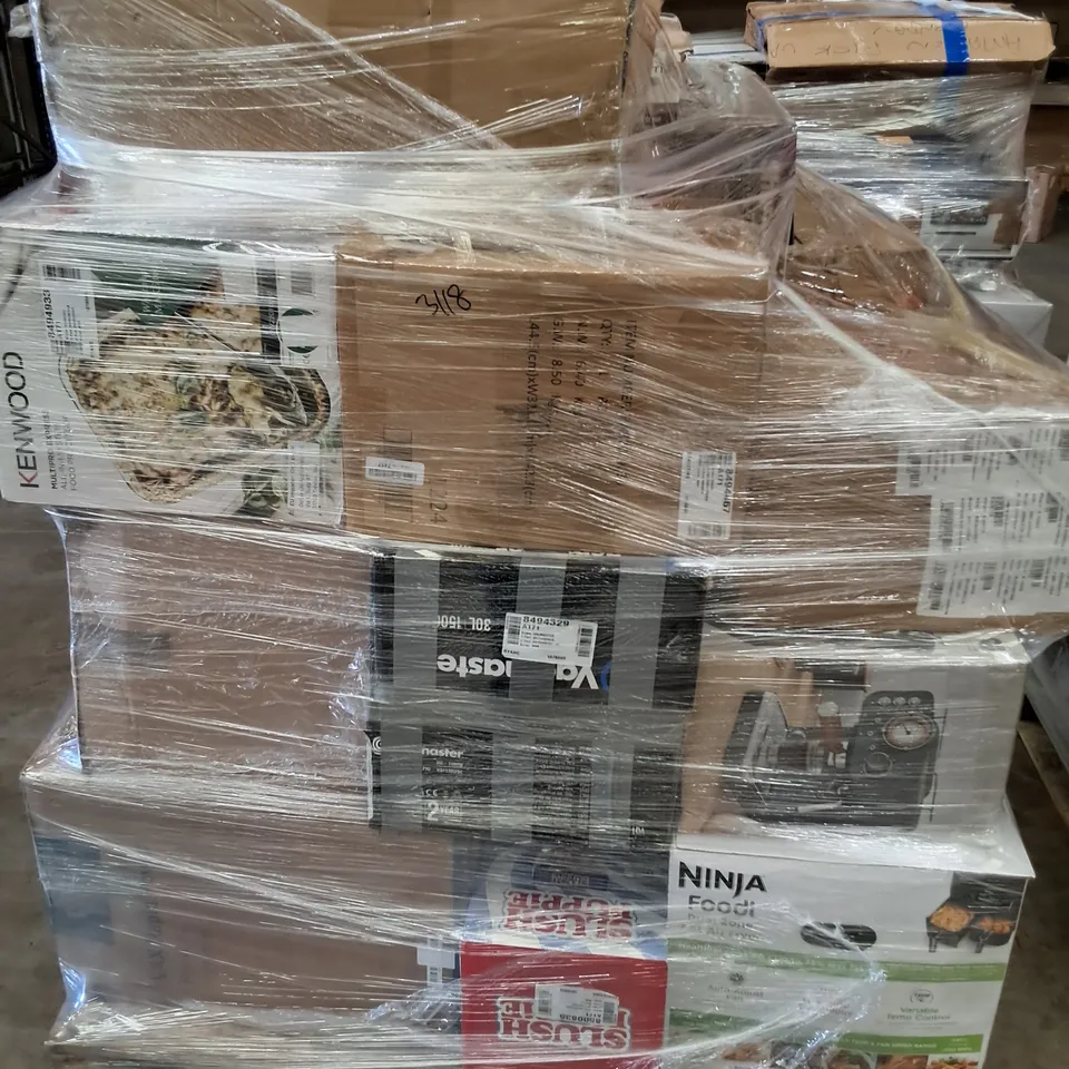 PALLET OF APPROXIMATELY 30 UNPROCESSED RAW RETURN HOUSEHOLD AND ELECTRICAL GOODS TO INCLUDE;