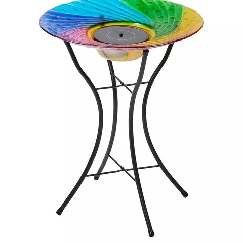 BOXED SMART GARDEN RAINBOW BIRDBATH WATER FEATURE