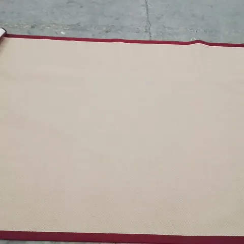 QUALITY DESIGNER AREA RUG - APPROXIMATELY 280CM X 200CM - NATURAL 
