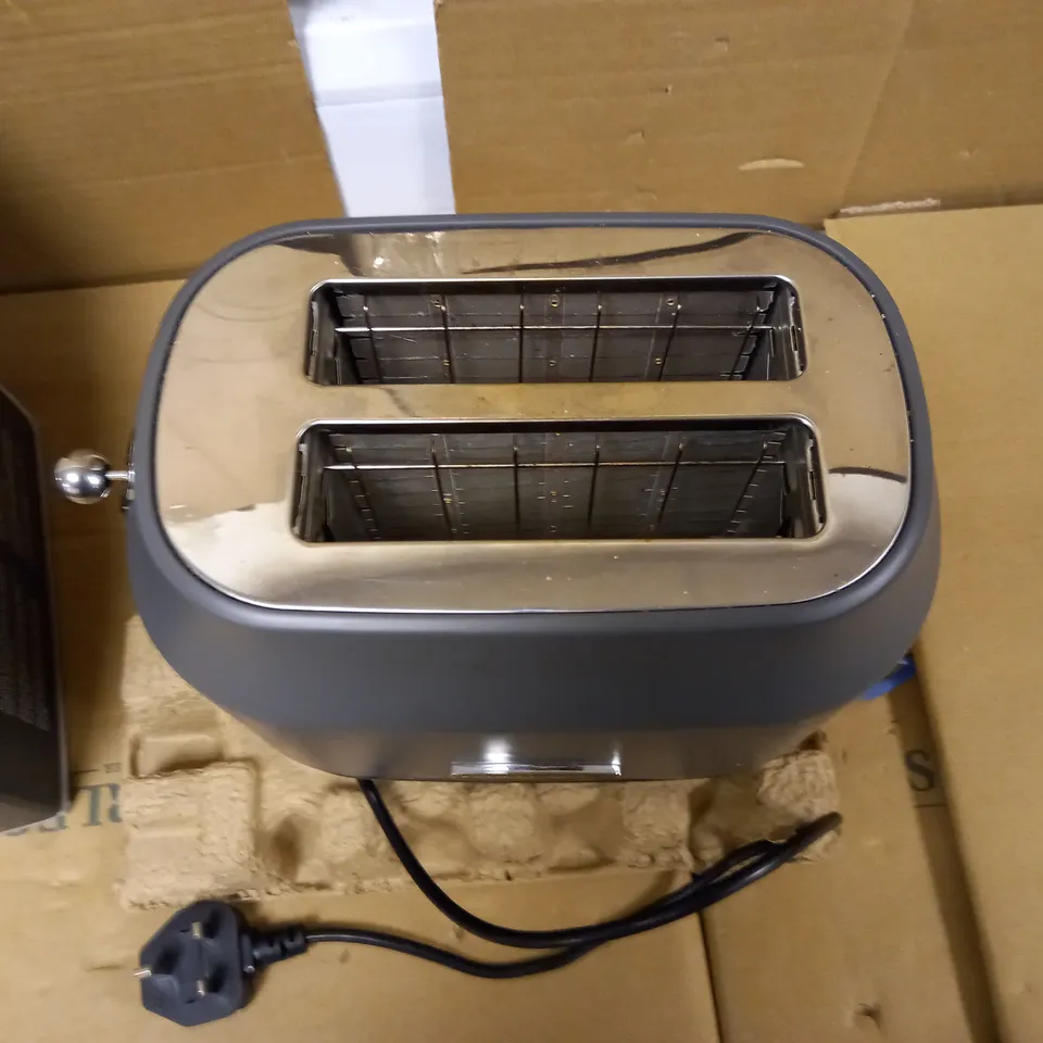 RANGEMASTER RMCL2S201GY CLASSIC GREY 1KW 2 SLICE TOASTER