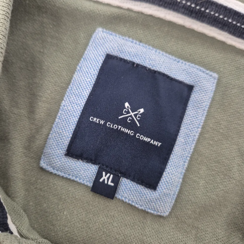 CREW CLOTHING COMPANY POLO SHIRT – OLIVE GREEN – UK XL