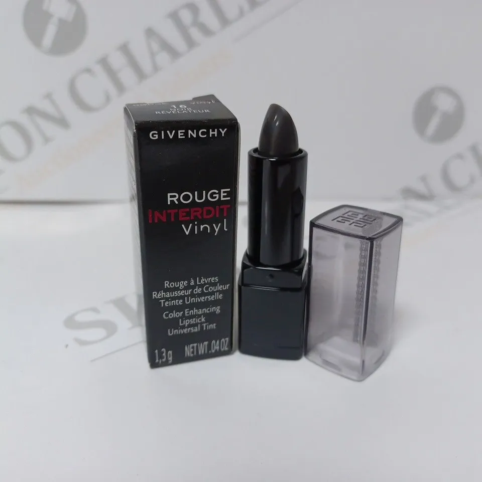 APPROXIMATELY 30 BOXED GIVENCHY ROUGE INTERDIT VINYL COLOUR ENHANCING LIPSTICK 16 NOIR REVELATEUR SAMPLES 