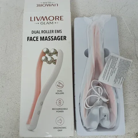 LIVMORE DUAL ROLLER EMS FACE MASSAGER