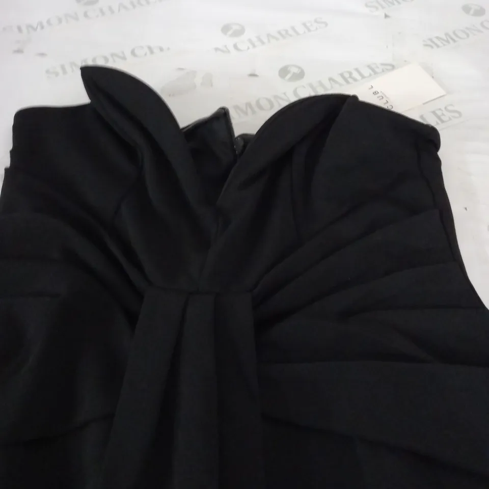 CLUB L SWEETHEART NECKLINE MAXI DRESS IN BLACK - UK 12
