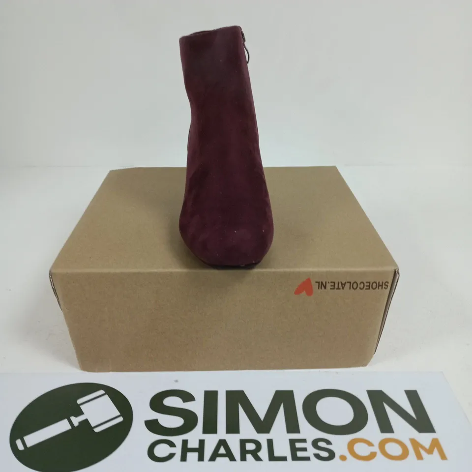 SHOE COLATE ANKLE BOOTS WINE SIZE 7