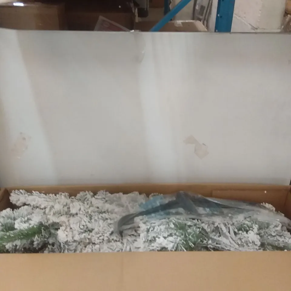BOXED FLOCKED 6' EMPEROR TREE - COLLECTION ONLY  RRP £109.99