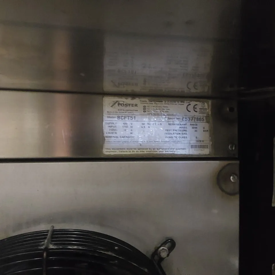 FOSTER BCFT51 COMMERCIAL BLAST CHILLER/FREEZER