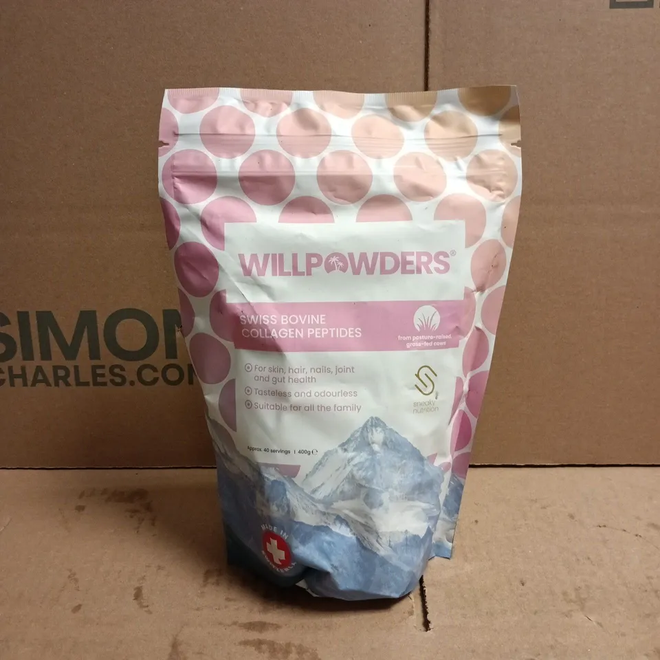 WILLPOWDERS SWISS BOVINE COLLAGEN PEPTIDES 400G