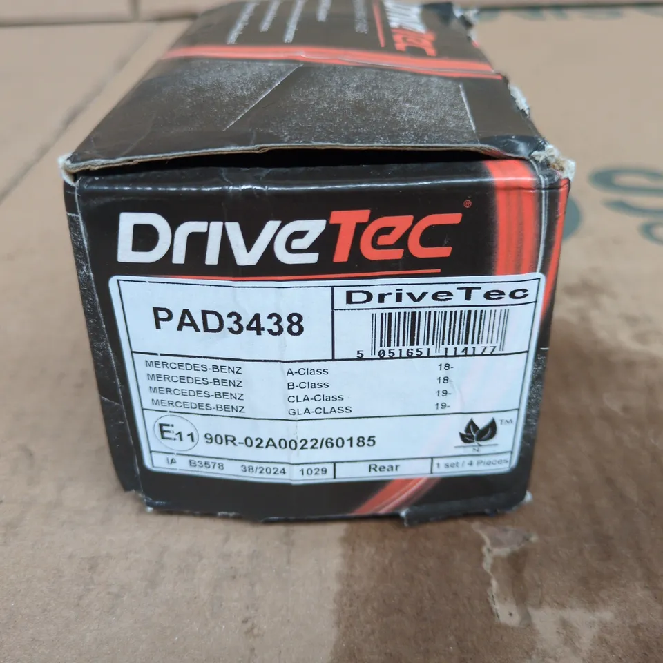 DRIVETEC PAD3438 BRAKE PADS FOR MERCEDES-BENZ A-/B-/CLA-/GLA-CLASS