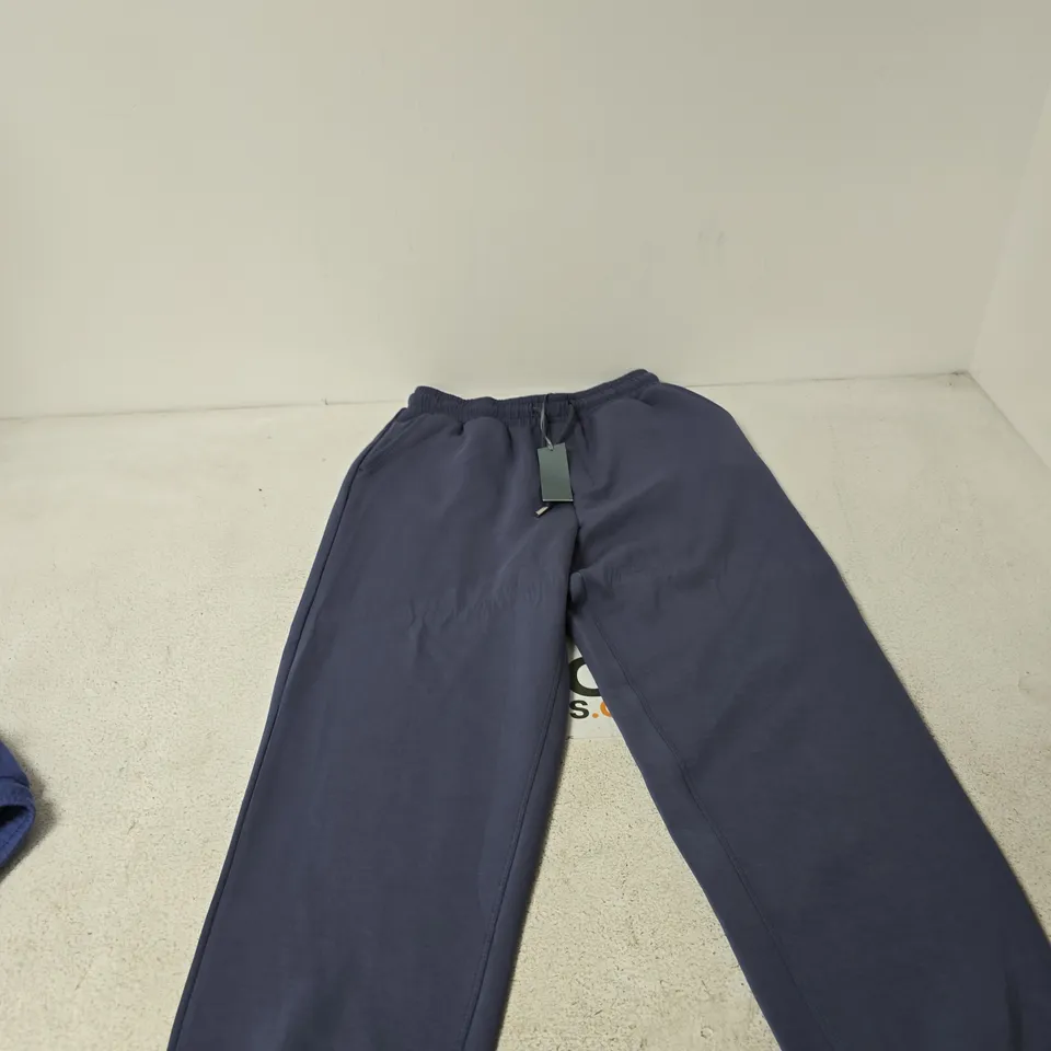RUTH LANGSFORD NAVY BLUE MEN'S JOGGERS WITH ELASTICATED WAIST AND DRAWSTRING SIZE ST
