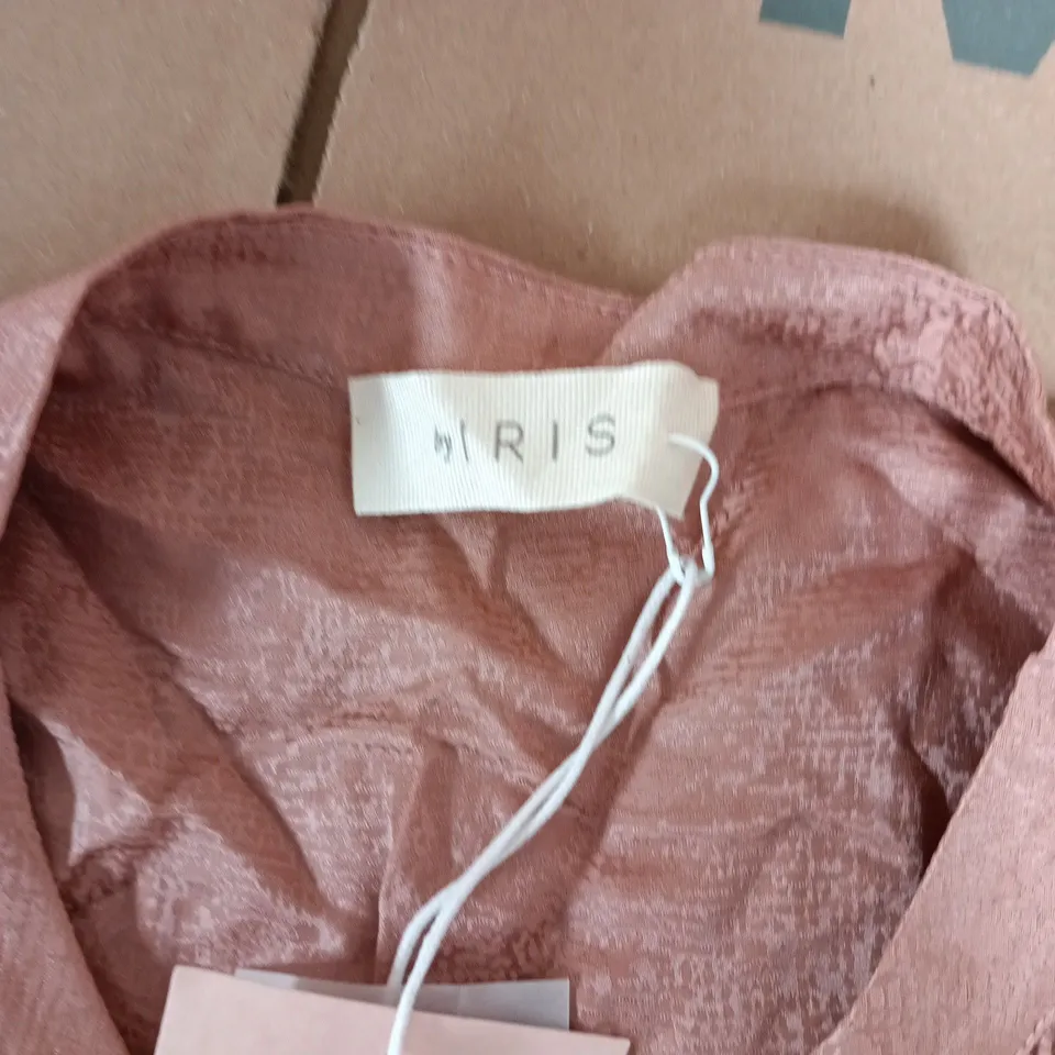 BYIRIS RHYS SILK BLEND BLOUSE IN PINK - LARGE
