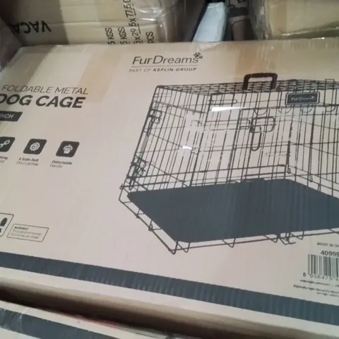 BOXED FURDREAMS 24INCH FOLDABLE DOG CAGE