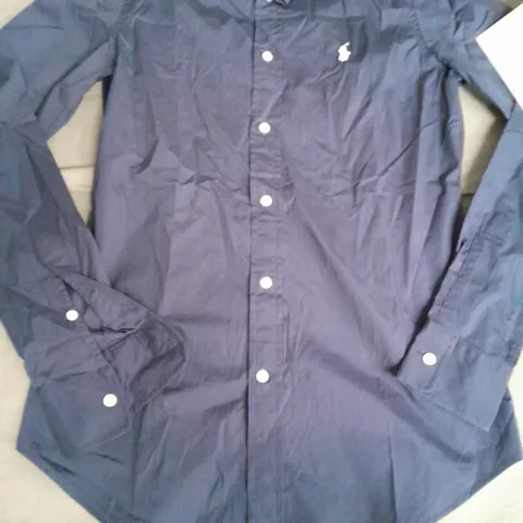 POLO RALPH LAUREN NAVY LONG SLEEVE SHIRT - 6