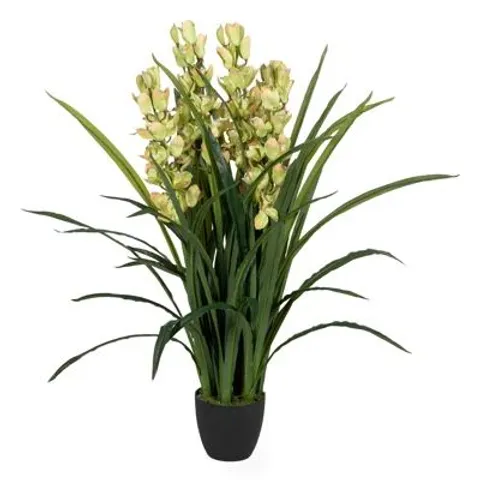 BOXED 110cm FAUX ORCHID PLANT IN POT (1 BOX)