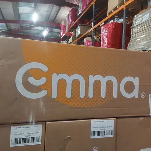 BRAND NEW BOXED EMMA UK V2 DIAMOND HYBRID 150 x 200CM KING SIZE MATTRESS 
