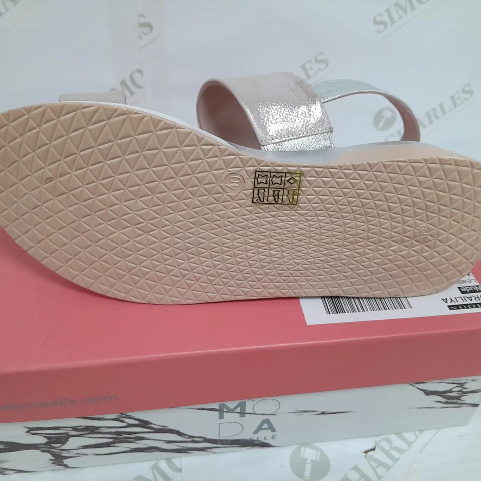 MODA IN PELLE ORAILIYA NUDE LEATHER SANDLE SIZE 40